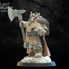 3D printed Thordin, One Eye model by Lost Kingdom Miniatures, featuring detailed sculpting and intricate armor details.