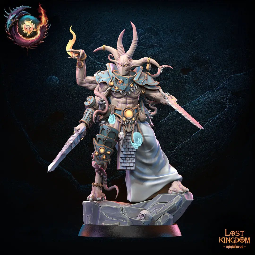 3D printed Transmutation Hero model by Lost Kingdom Miniatures, detailed fantasy figure for tabletop gaming and collection.