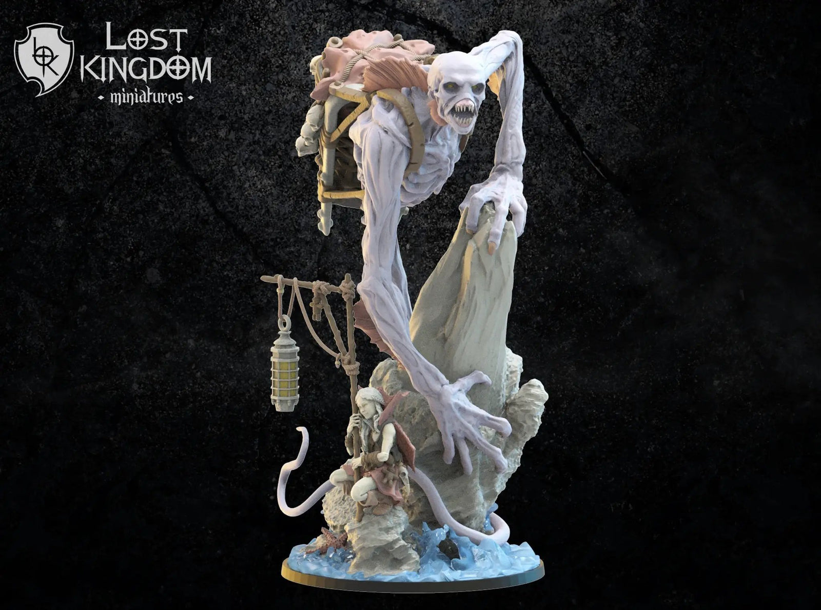 3D printed trench collector model by Last Hope Miniatures, part of Lost Kingdom Miniatures, showing detailed trench weapon design.