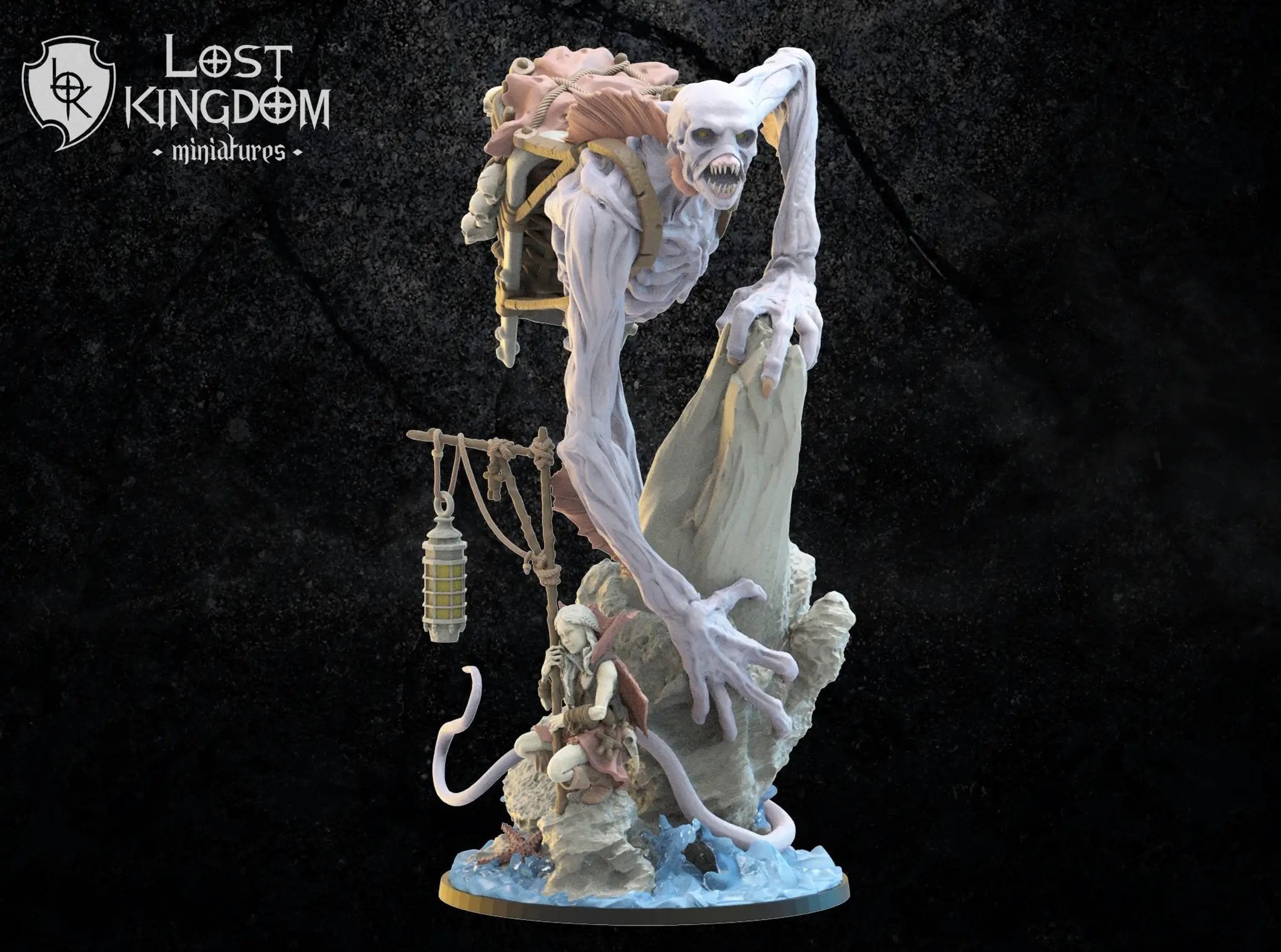 3D printed trench collector model by Last Hope Miniatures, part of Lost Kingdom Miniatures, showing detailed trench weapon design.