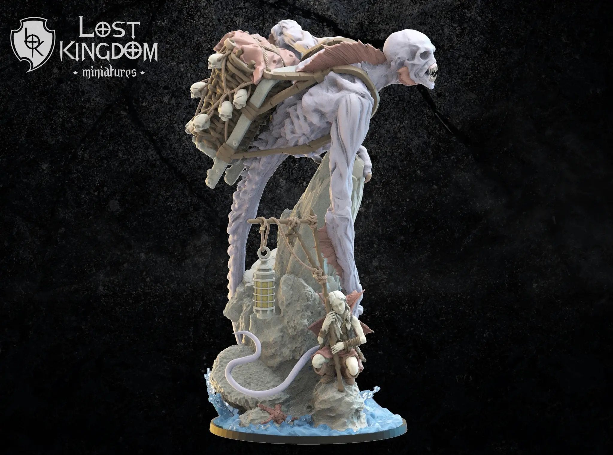 3D printed trench collector model by Lost Kingdom Miniatures, detailed miniature figure for tabletop gaming.