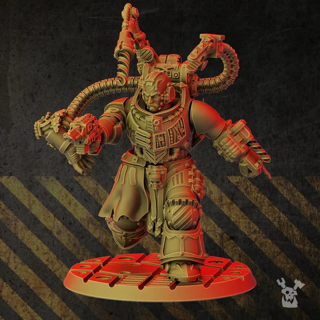 3D printed Turk the Surgeon model by Last Hope Miniatures, detailed miniature figure on a plain background.
