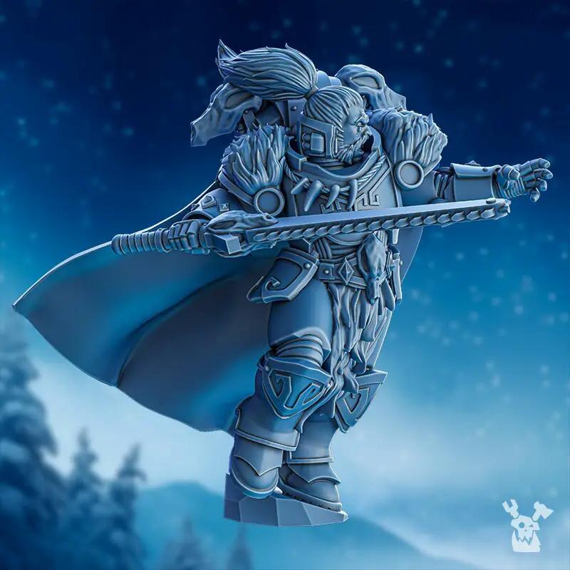 3D printed Turr Wolf Jaw model by Last Hope Miniatures for DakkaDakka Miniatures, featuring detailed wolf jaw design.