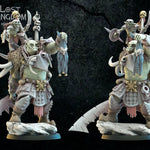 3D printed Uhur & Ofduk model from Lost Kingdom Miniatures, part of the Unchained series, by Last Hope Miniatures.
