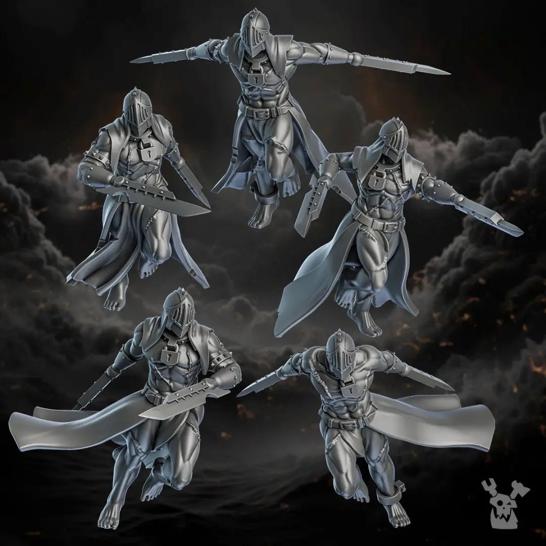 3D printed Unrepentants model by Last Hope Miniatures for DakkaDakka Miniatures, featuring detailed miniature figures.