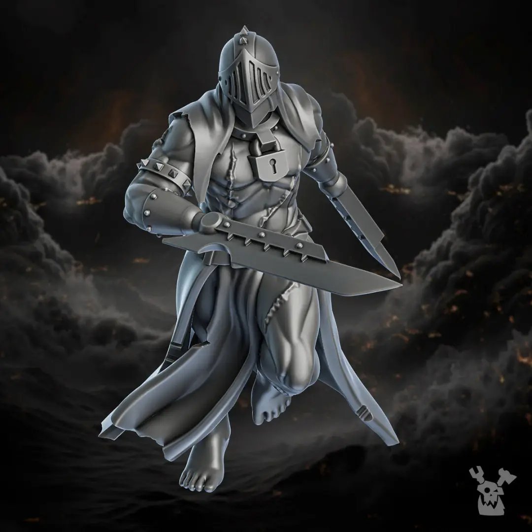 3D printed Unrepentants model by DakkaDakka Miniatures, designed by Last Hope Miniatures, featuring detailed miniature figures.