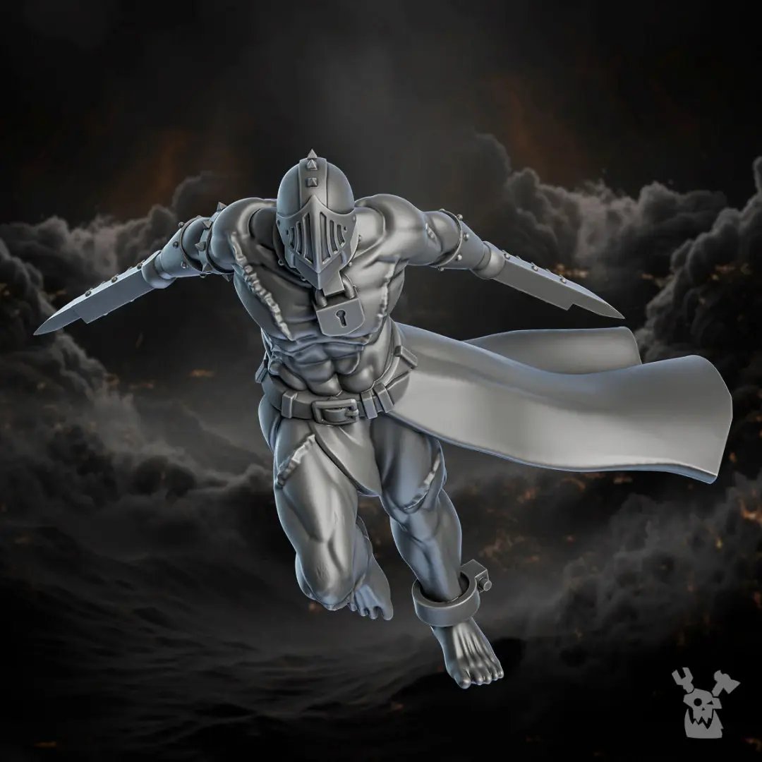 3D printed Unrepentants model by Last Hope Miniatures, showcasing intricate details of the DakkaDakka Miniatures gaming figure.