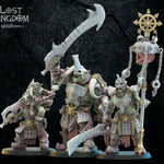 3D printed Urk Slaves Command Group model by Lost Kingdom Miniatures, featuring detailed miniature figures for tabletop gaming.