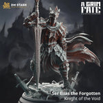 3D printed Void Knight model by Last Hope Miniatures, detailed sci-fi figure with armor and weaponry from DM Stash collection.