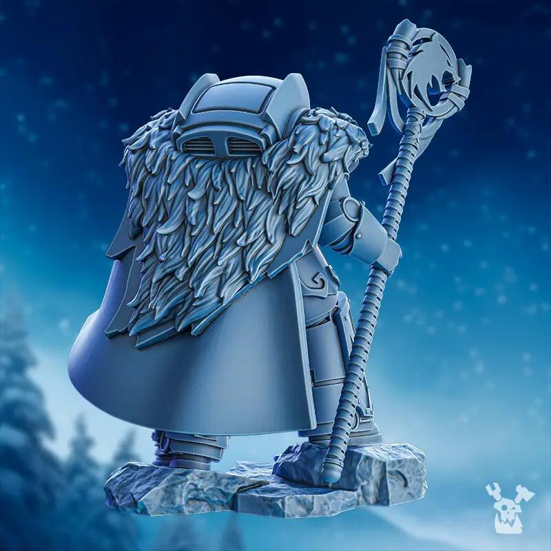 3D printed Wan'illa Ice Scream model by DakkaDakka Mininatures, detailed miniature figure for tabletop gaming.