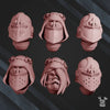3D printed War Sisters Bits Bloody Rose 2 helmet set by Last Hope Miniatures, includes 12 detailed model helmets.