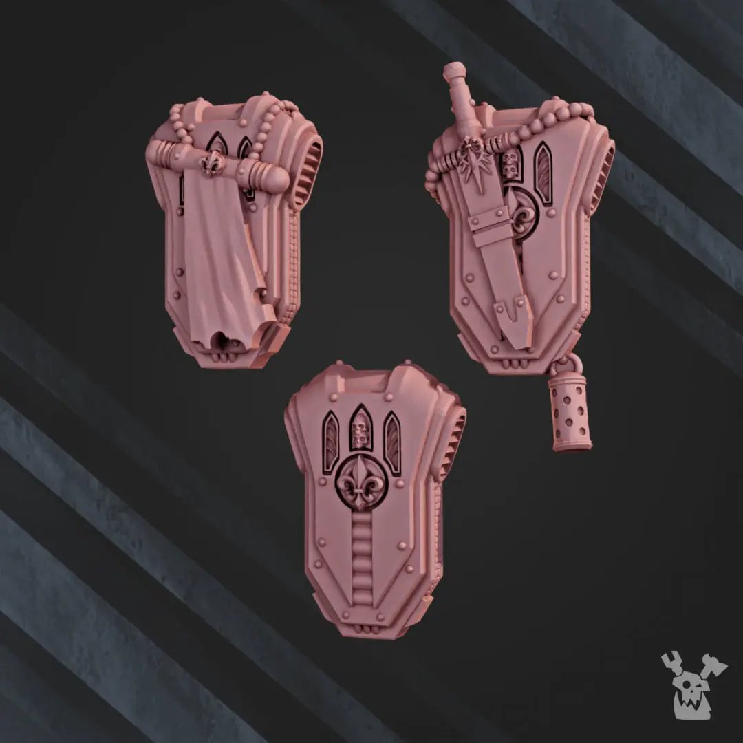 Six 3D printed War Sisters Novice Squad models by Last Hope Miniatures, detailed sci-fi miniatures for tabletop gaming.