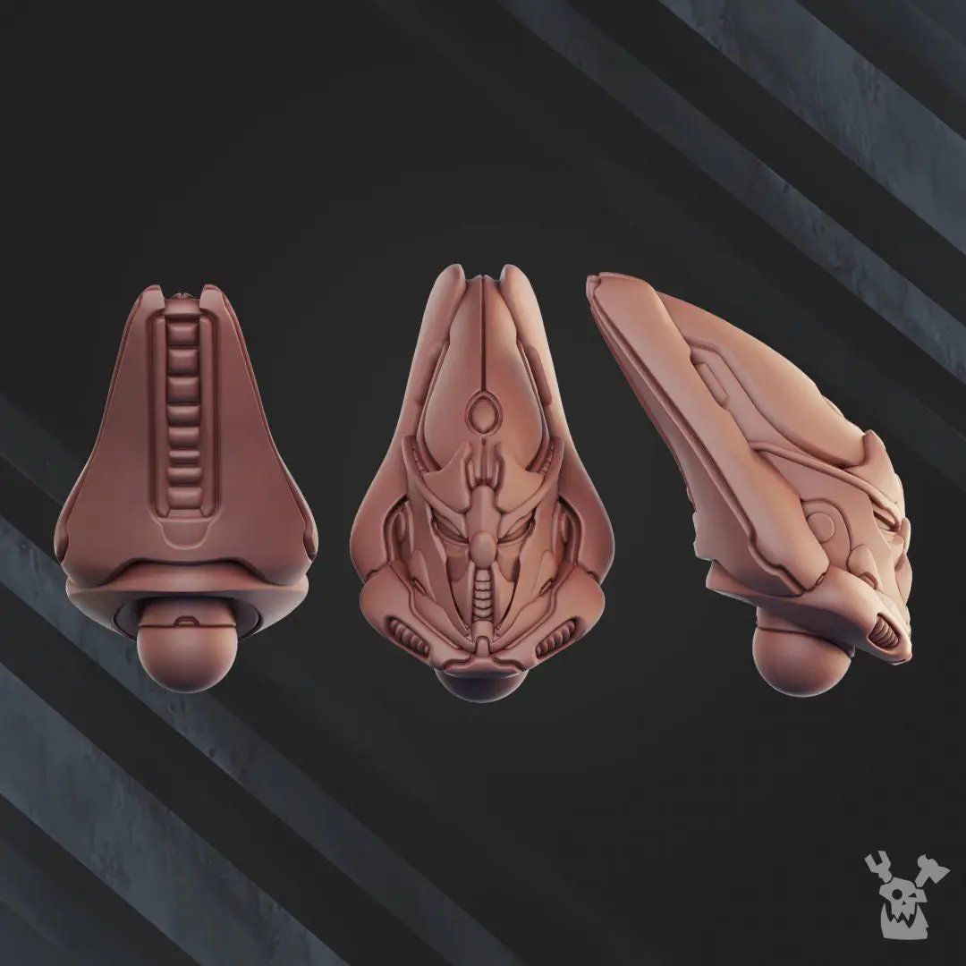 3D printed Web Jumper Squad x5 model by Last Hope Miniatures for tabletop gaming, featuring detailed sci-fi alien designs.