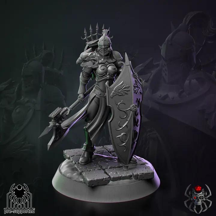 3D printed Widow of Heaven Squad model by Last Hope Miniatures, featuring detailed angelic figures with wings and armor design.