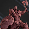 3D printed Wolf Queen model by DakkaDakka Miniatures, detailed figure from Last Hope Miniatures, showcasing intricate wolf and queen design