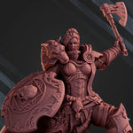 3D printed Wolf Queen model by DakkaDakka Miniatures, detailed figure from Last Hope Miniatures, showcasing intricate wolf and queen design