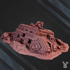 3D printed wrecked tank model by Last Hope Miniatures, detailed damaged tank from DakkaDakka Miniatures collection