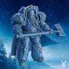 3D printed Yorr Stone Hammer model by Last Hope Miniatures for DakkaDakka Miniatures, detailed stone hammer with intricate design.