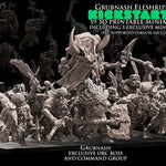 3D printed Savage Orc Regiment model by Avatars of War, featuring detailed orc figures for tabletop gaming, created by Last Hope Miniatures.