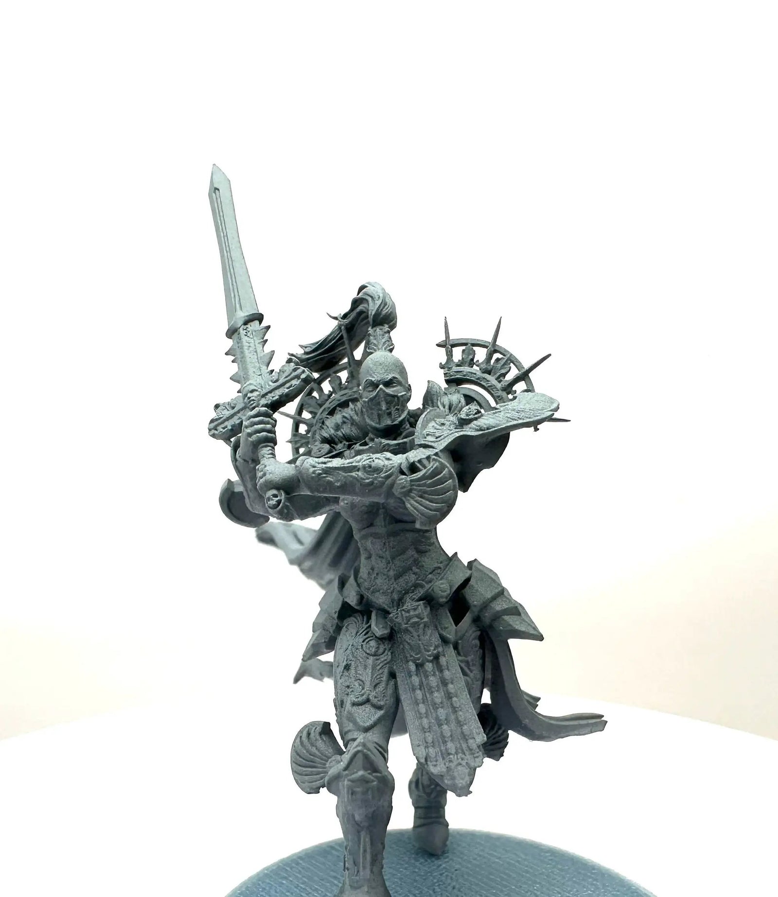 3D printed Angry Paladin model by Last Hope Miniatures, detailed miniature figure from 3DArtGuy Miniatures collection.