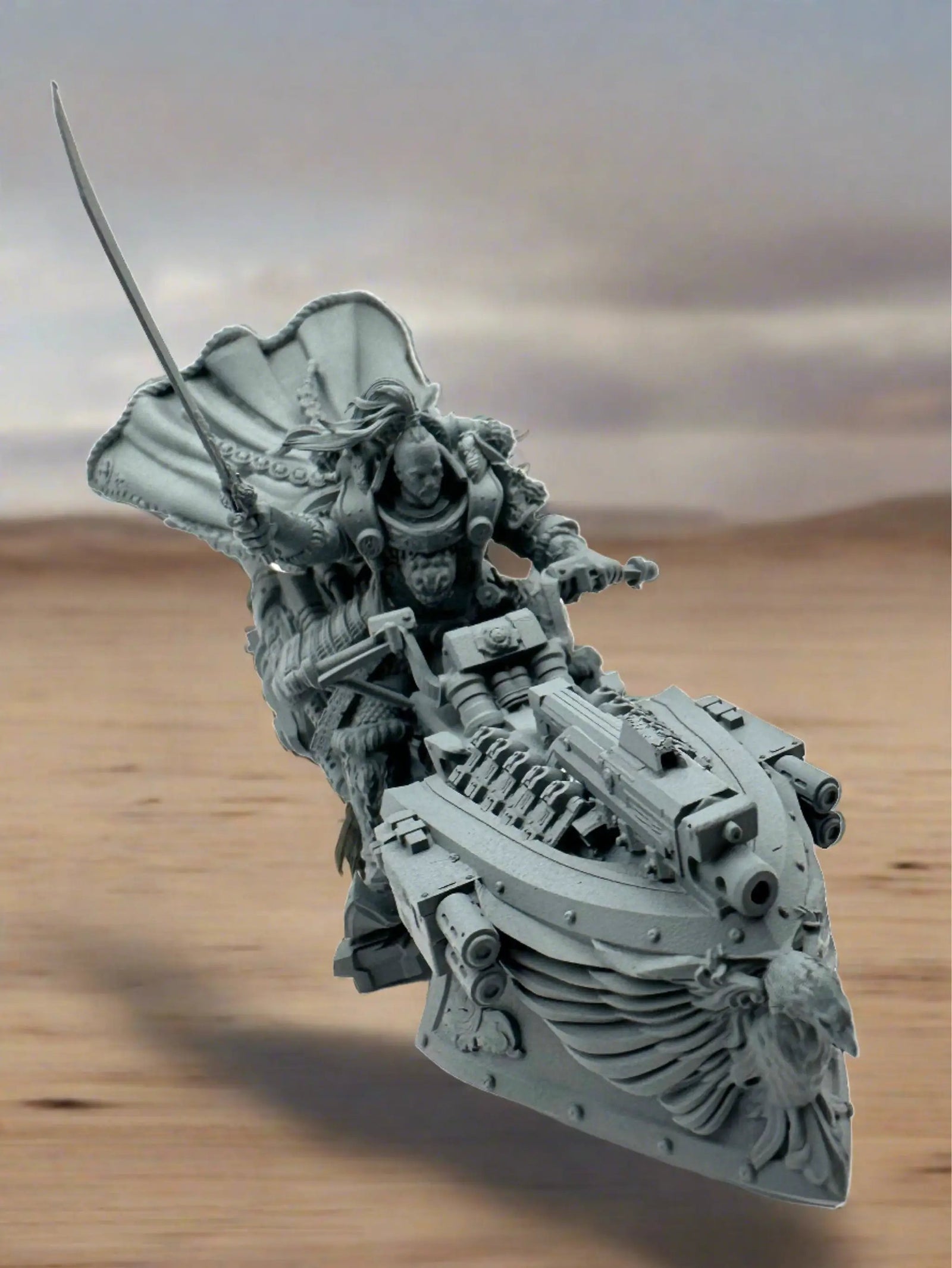 3D printed Marauder model by 3DArtGuy Miniatures, detailed sci-fi miniature figure from Last Hope Miniatures collection.