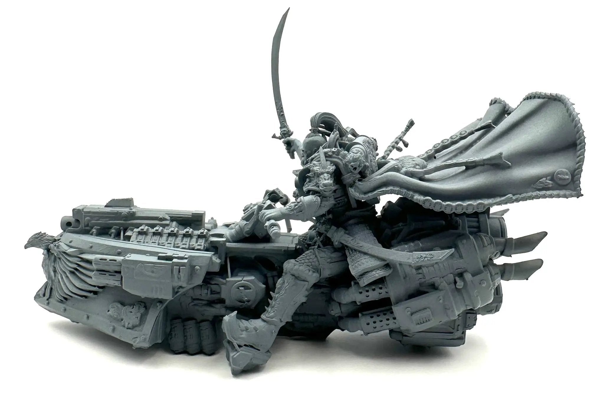 3D Printed Marauder model by 3DArtGuy Miniatures for Last Hope Miniatures, detailed sci-fi miniature figure on a stand.