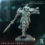 3D printed Annointed Sword model by Last Hope Miniatures, featuring detailed design and intricate weapon details.