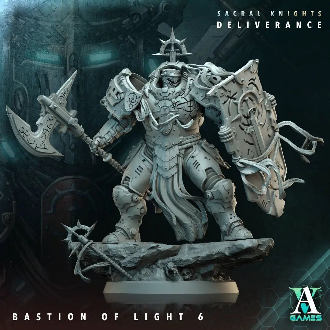 3D printed Bastion of Light model by Last Hope Miniatures, detailed fantasy fortress with intricate design and architectural features.