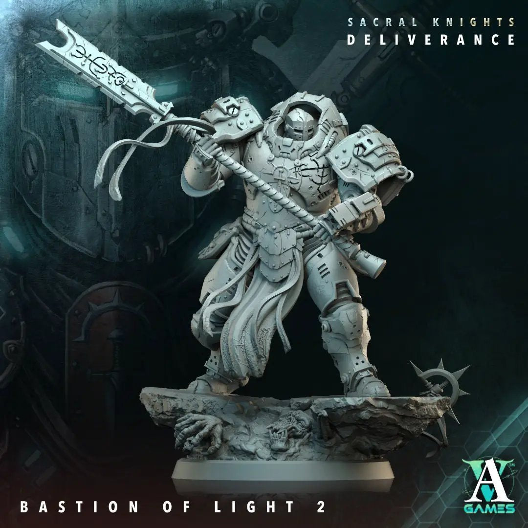3D printed Bastion of Light model by Last Hope Miniatures for Archvillain Games, detailed fantasy tabletop game miniature.