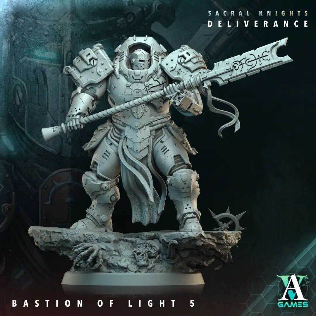 3D printed Bastion of Light model by Archvillain Games, detailed miniature from Last Hope Miniatures for tabletop gaming.