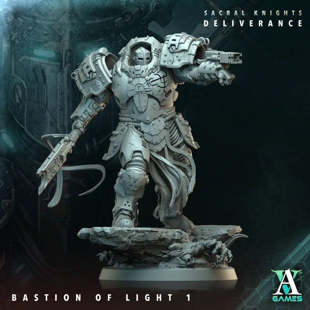 3D printed Bastion of Light model by Last Hope Miniatures, detailed fantasy fortress with intricate architectural features.