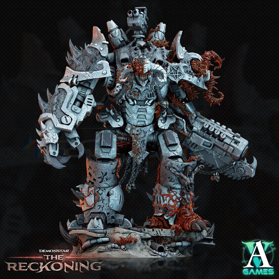 3D printed Chaosbred Devastators model by Last Hope Miniatures, featuring detailed chaos-themed warrior figures for tabletop gaming.