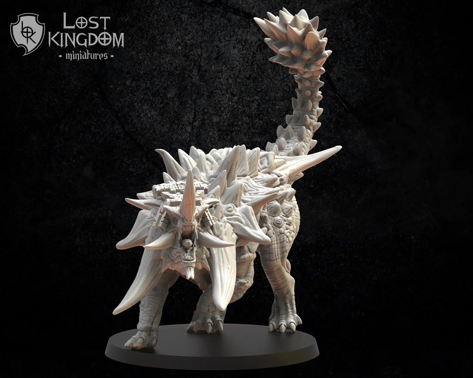 3D printed Colohti with babies model by Lost Kingdom Miniatures, detailed fantasy miniature figure for tabletop gaming.