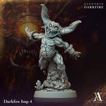 3D printed Darkfire Imp model by Last Hope Miniatures, detailed fantasy creature with fiery features, from Archvillain Games.