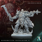 3D printed Darkmatter Desolator model by Last Hope Miniatures, detailed sci-fi figurine from Archvillain Games.