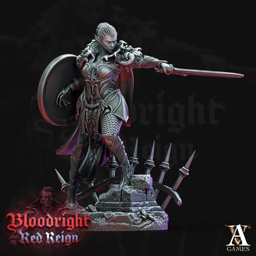 3D printed Daughter of Lilith model by Last Hope Miniatures, detailed sculpture from Archvillain Games for tabletop gaming.