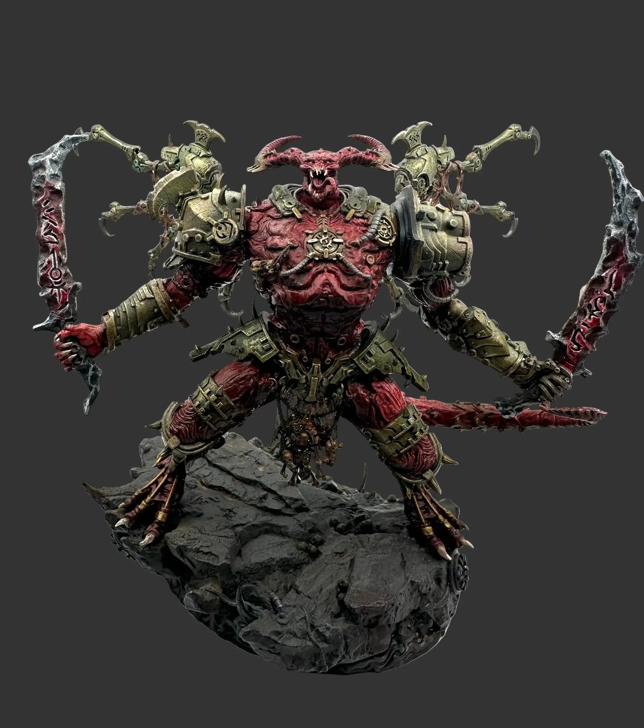 3D printed Helljaw Prince model by Last Hope Miniatures, detailed miniature figure from Archvillain Games.