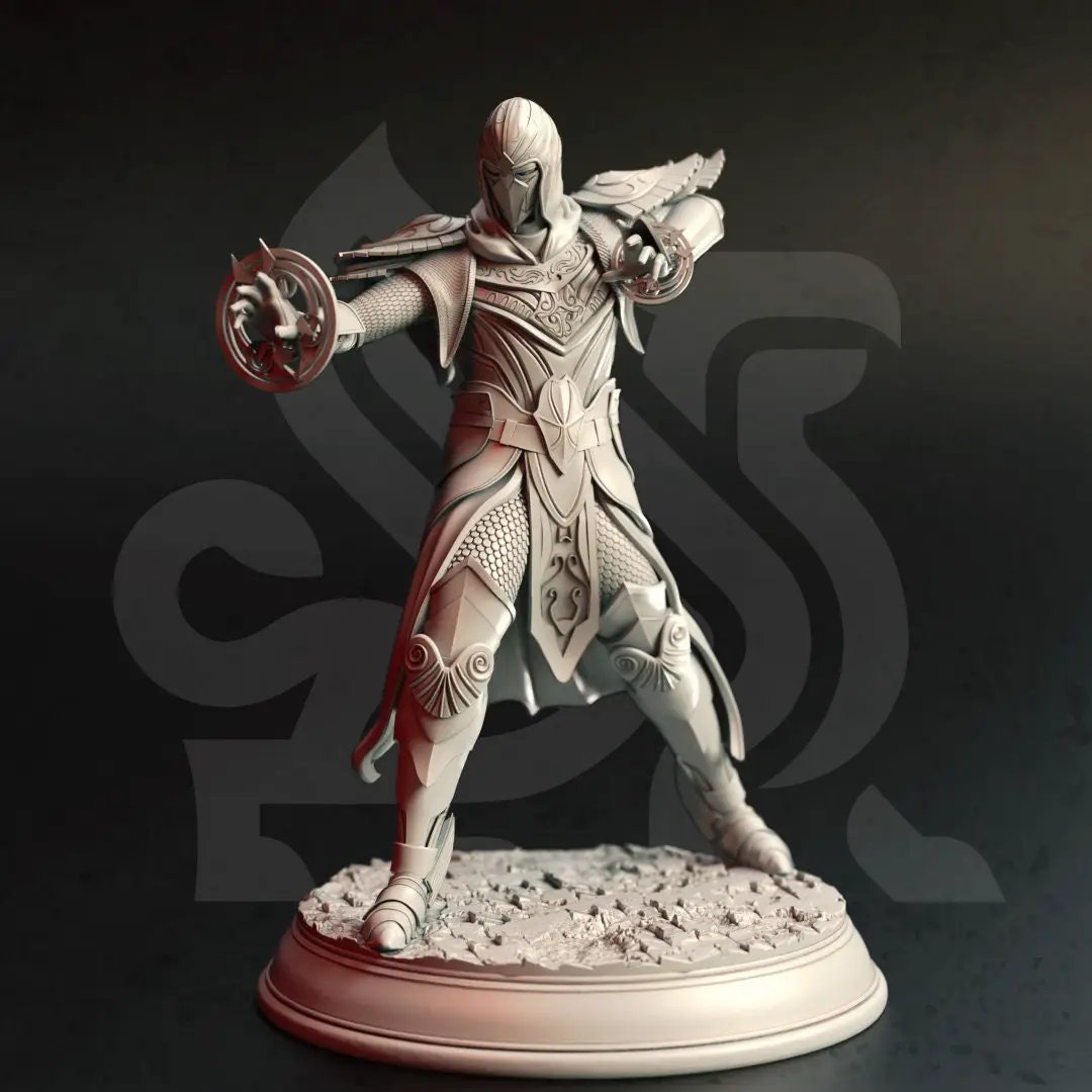 3D printed High Elf Elite Guards model by Last Hope Miniatures, featuring detailed armor and regal elven attire.