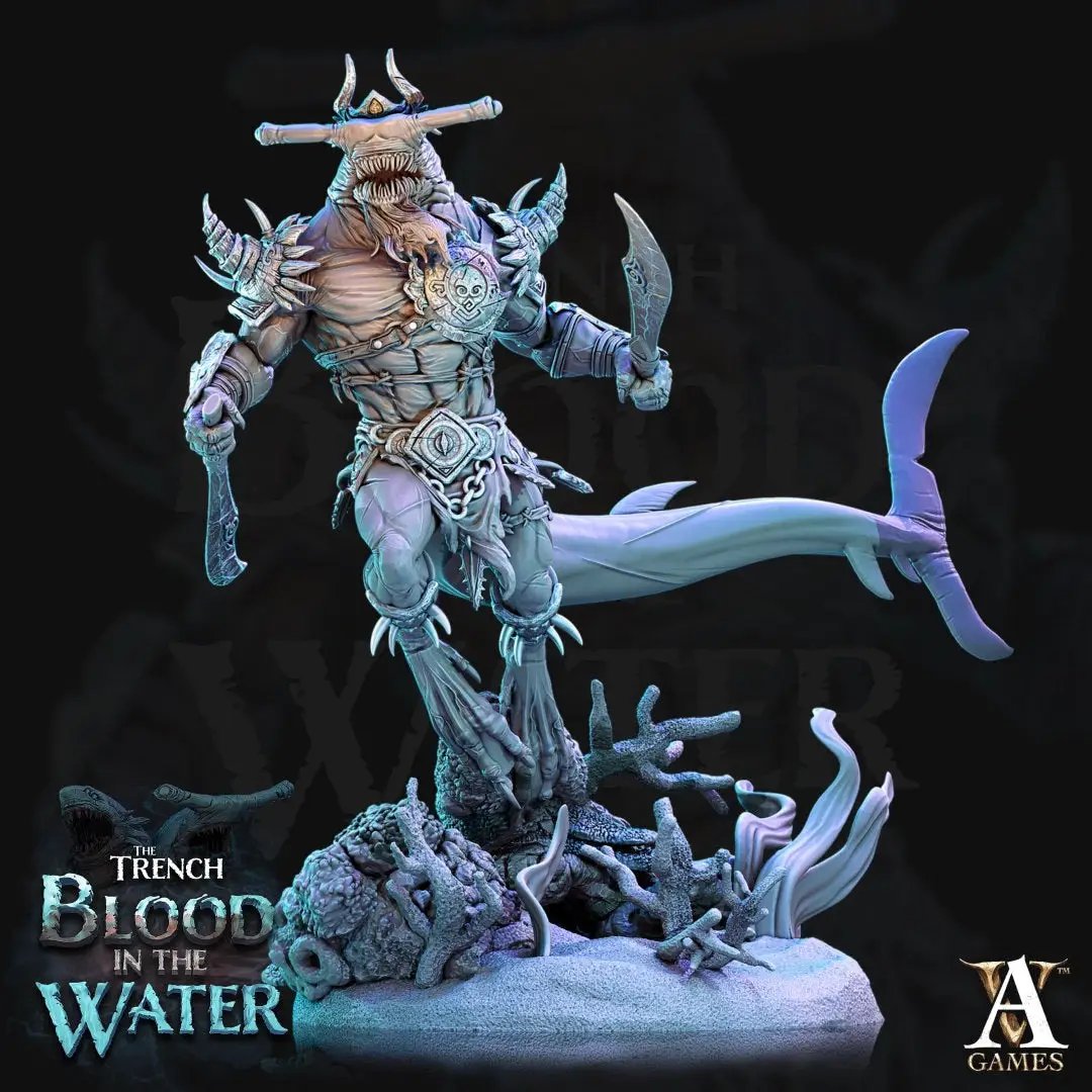 3D printed Karkhari model by Last Hope Miniatures for Archvillain Games, detailed fantasy creature miniature on a base.