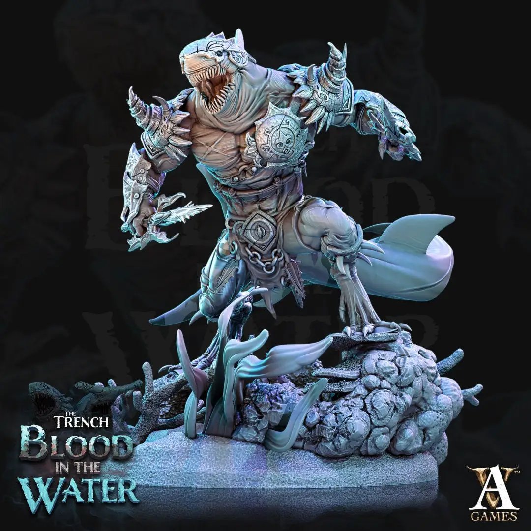 3D printed Karkhari model by Last Hope Miniatures, detailed fantasy creature figurine from Archvillain Games.
