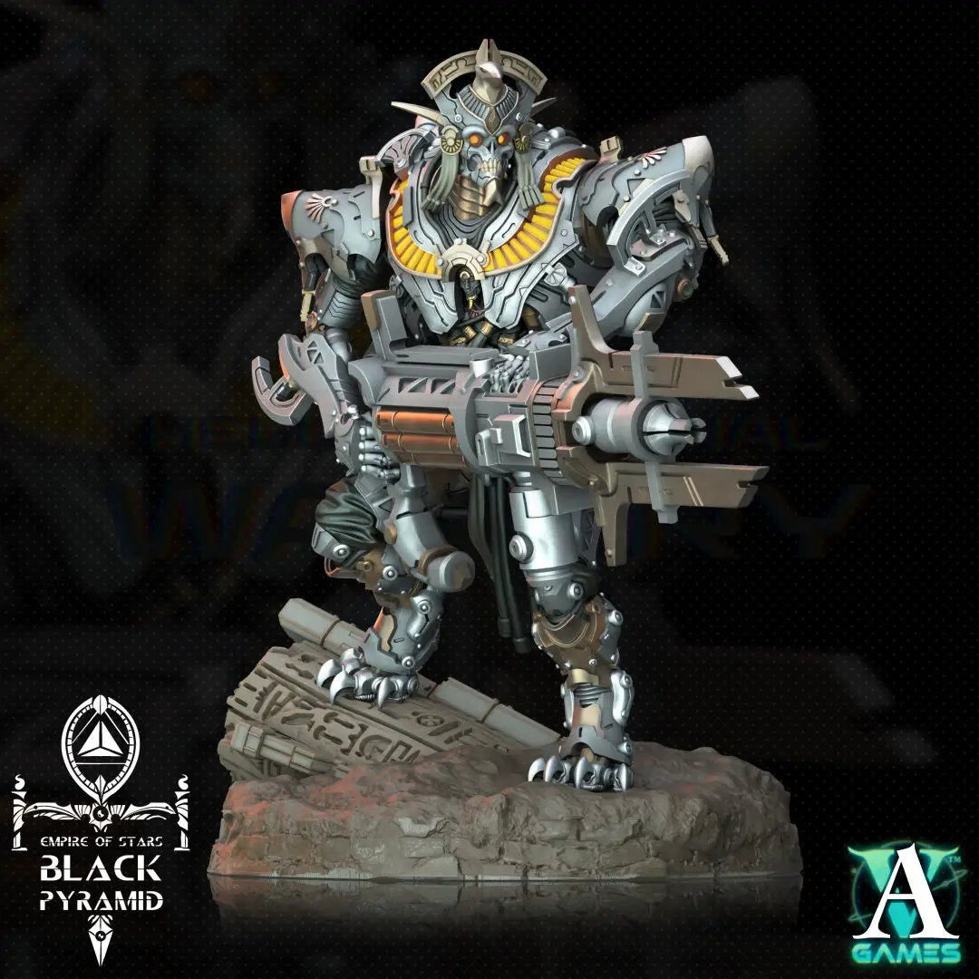 3D printed Keteph Atekhramun model by Last Hope Miniatures for Archvillain Games, detailed fantasy miniature figure.