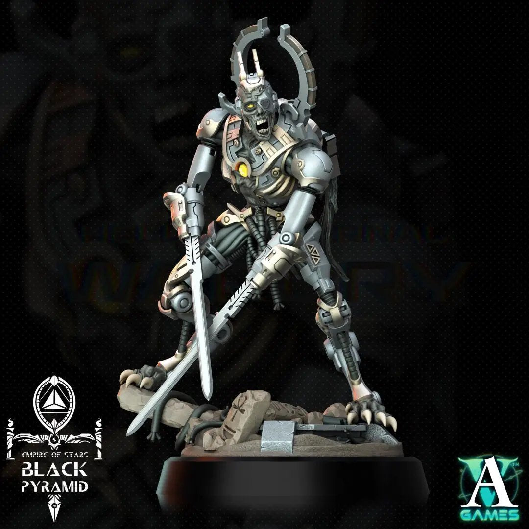 3D printed Keteph Knumhar model by Last Hope Miniatures, featuring intricate details and dynamic pose from Archvillain Games.