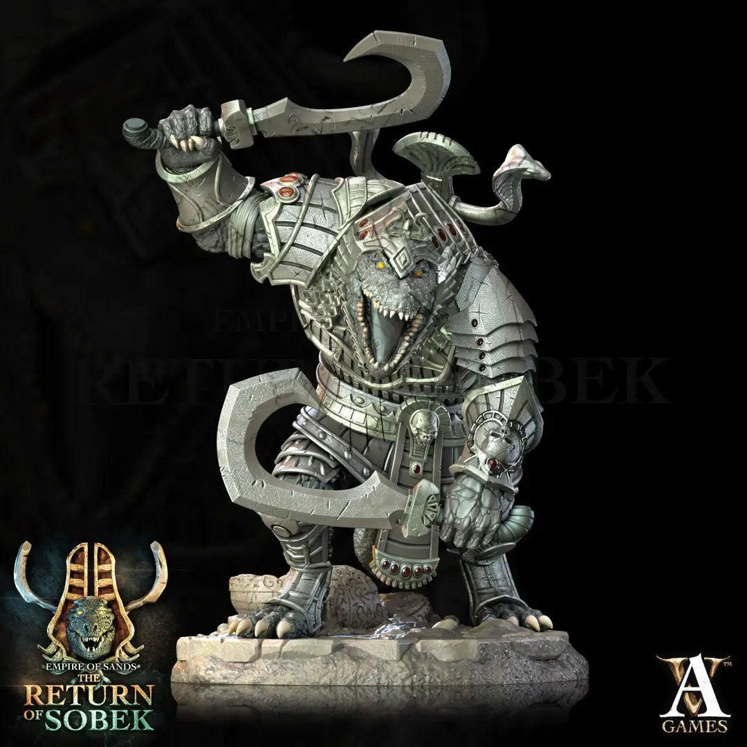 3D printed Khampsos model by Last Hope Miniatures, detailed sci-fi figure from Archvillain Games, with intricate design and textures.