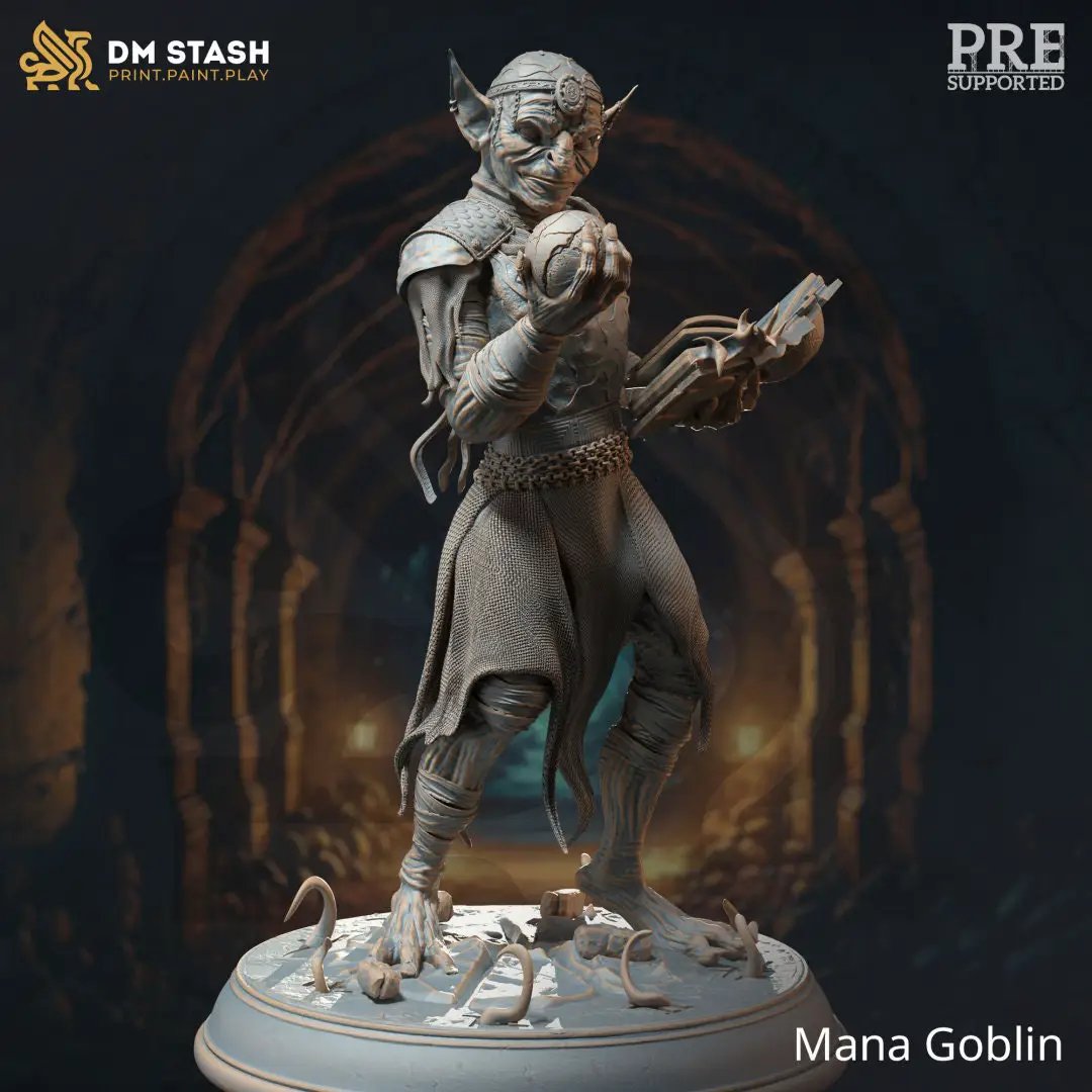 3D printed Mana Goblins model by Last Hope Miniatures, featuring detailed goblin figures in vibrant colors.