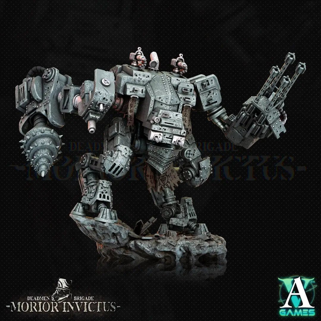 3D printed Morior MK-18 Paladin model by Last Hope Miniatures, detailed sci-fi miniature from Archvillain Games.