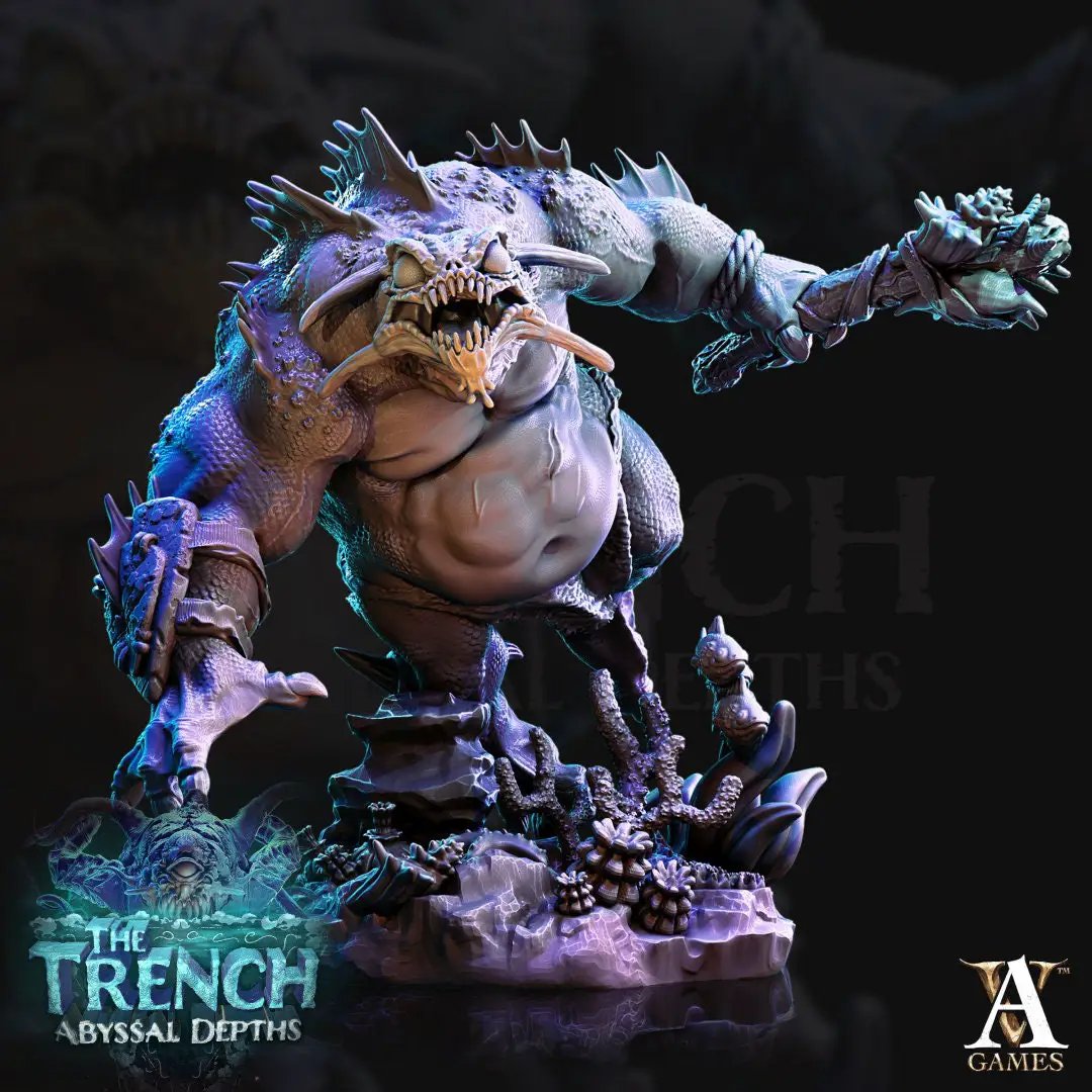3D printed Morlok Big Boi model by Last Hope Miniatures, detailed sci-fi creature with intricate textures and dynamic pose.