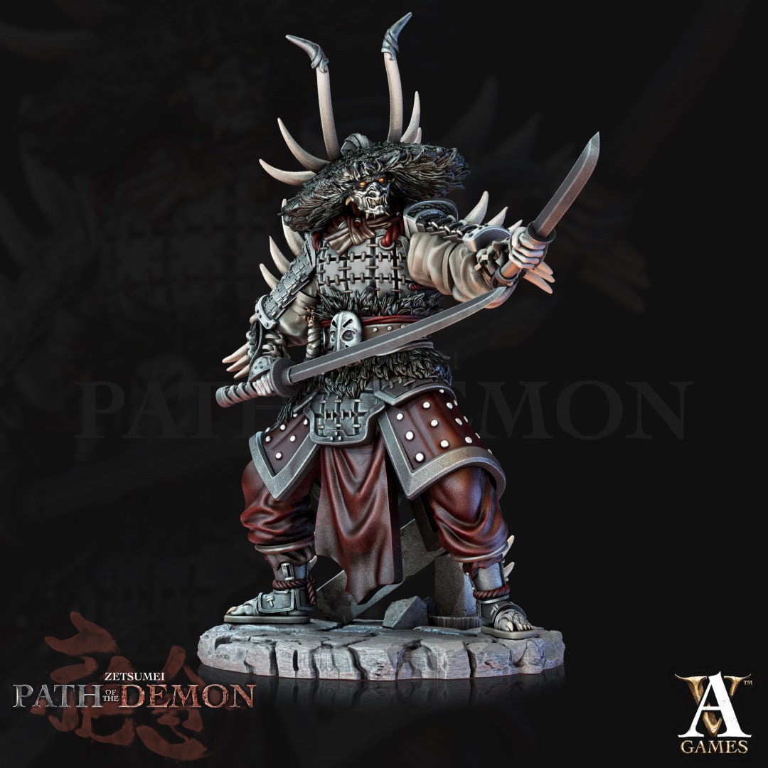 3D printed Senshi model by Last Hope Miniatures for Archvillain Games, detailed miniature figure on a neutral background.