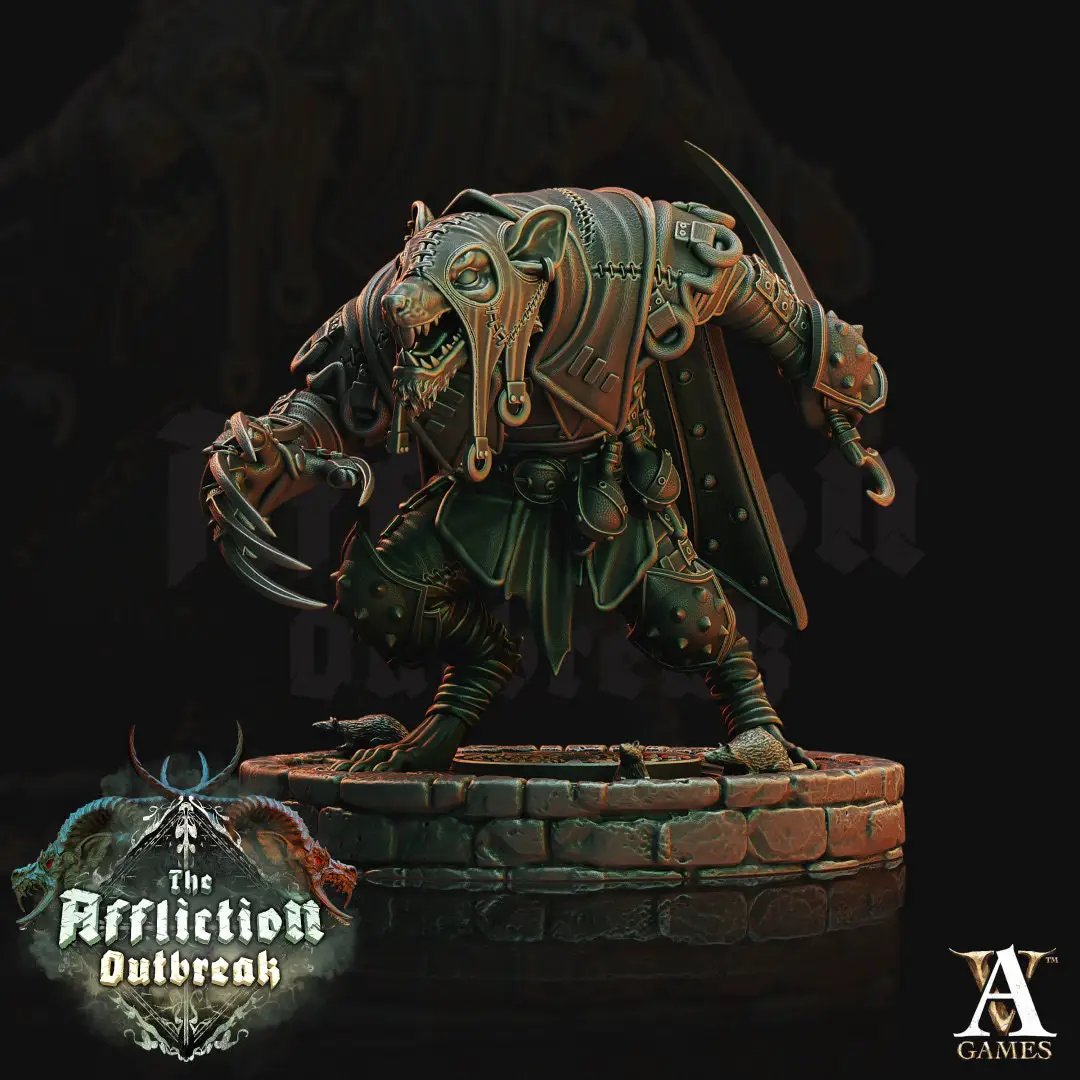 3D printed Shadow Molars model by Last Hope Miniatures, featuring detailed dark, shadowy teeth sculpture for tabletop gaming.