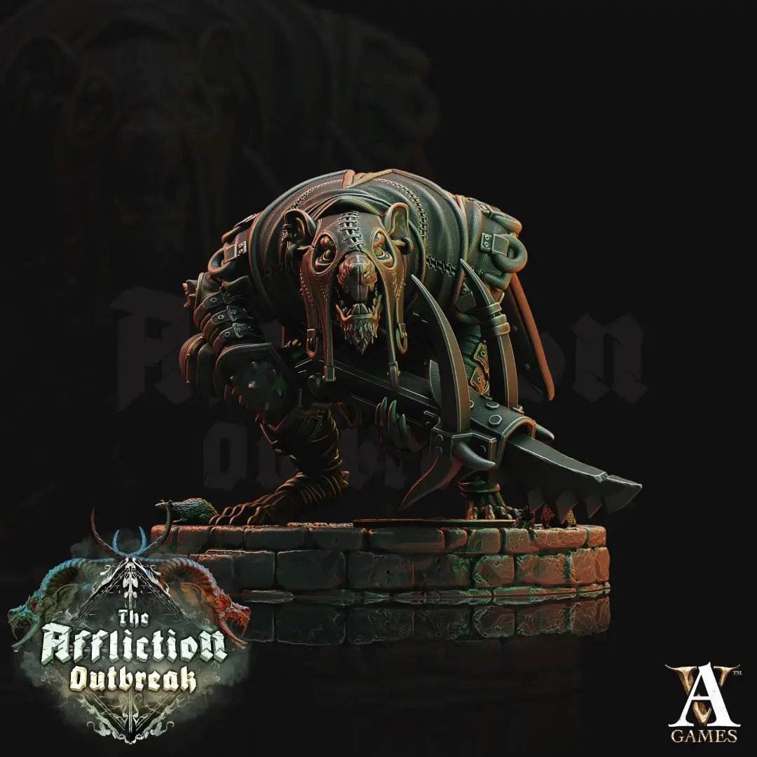 3D printed Shadow Molars model by Last Hope Miniatures, featuring detailed molar teeth design for tabletop gaming accessories.