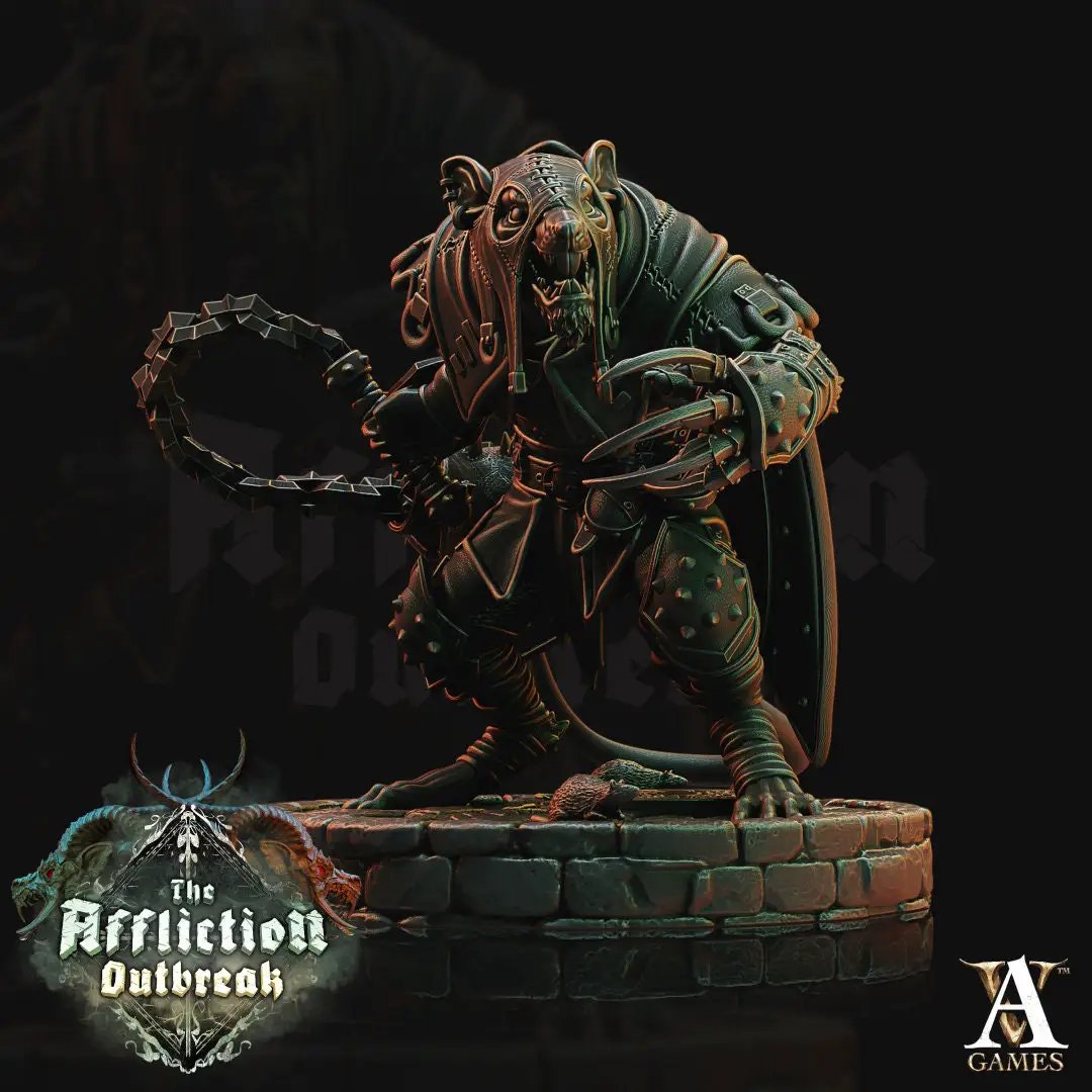 3D printed Shadow Molars model by Last Hope Miniatures, featuring detailed shadowy teeth design for tabletop gaming.
